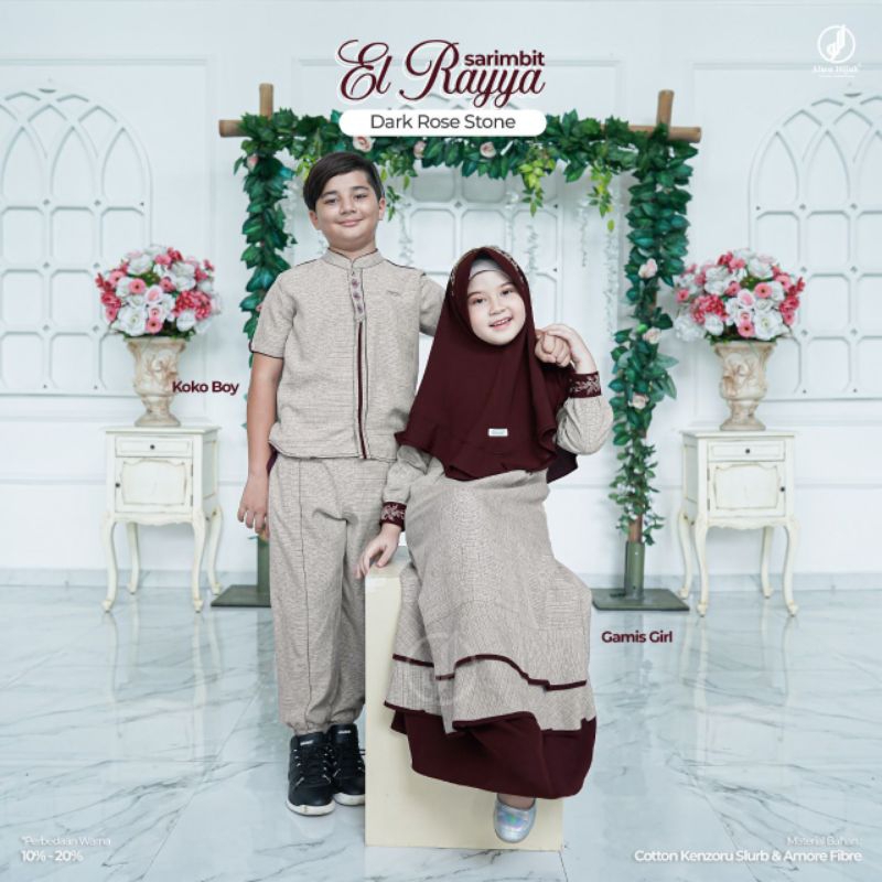 El rayya gamis girl set jilbab by alwa hijab
