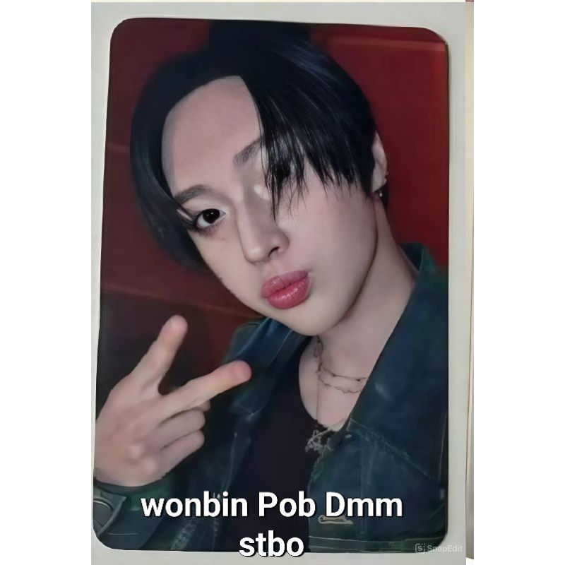 [Ready stock] Photocard Official Riize Wonbin Pob dmm (dear my muse)