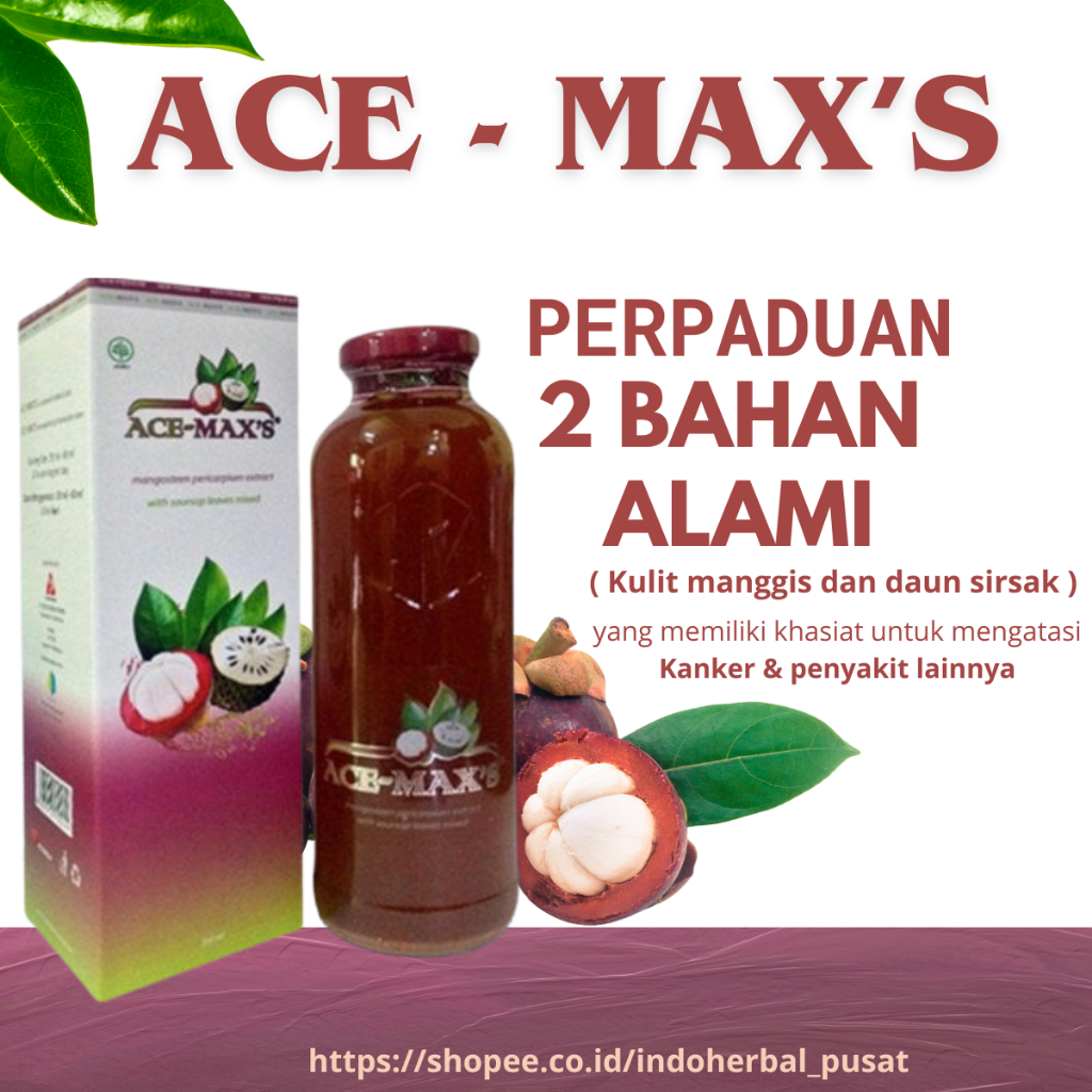 

ACE MAX ACE MAXS ACE MAX'S 350ML EKSTRAK KULIT MANGGIS 100% ORIGINAL