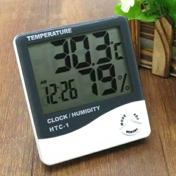 HTC 1 Thermometer Hygrometer  ClockTemperature Humidity Meter p P7O5