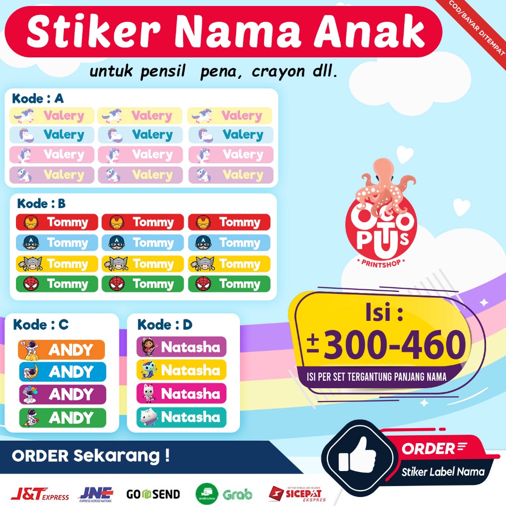 

KODE U3Y STIKER LABEL NAMA ANAK PENSIL STIKER ALAT TULIS SEKOLAH STIKER TERMOS ANAK STIKER PENA ANAK STIKER PENSIL
