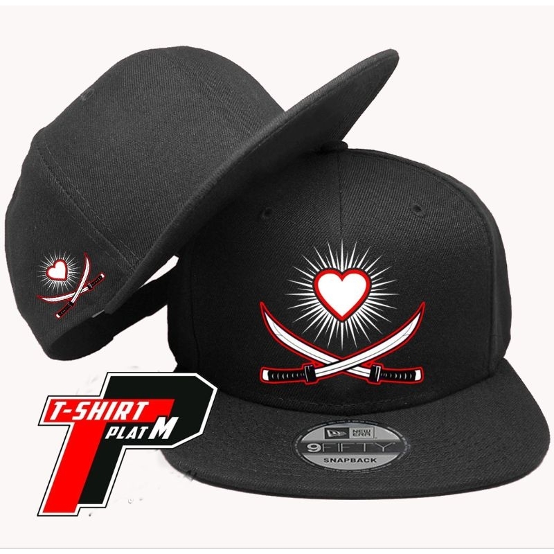 Topi PSHT Hati Bersinar Katana Snapback