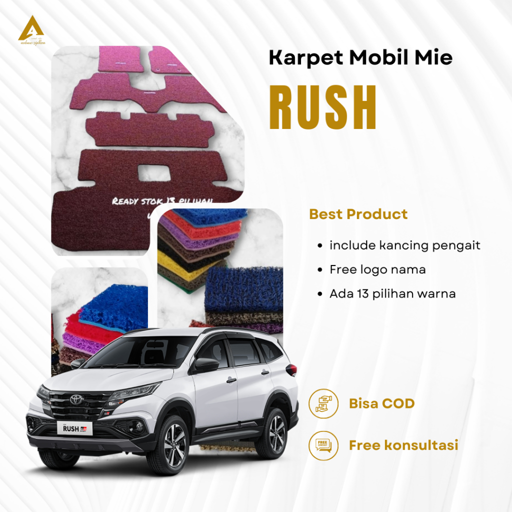 limited karpet mobil rush lama baru gr sport 2013 2015 2019 2022 2023 2024