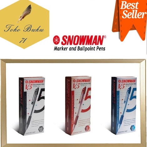 

PULPEN SNOWMAN V5 PEN PENA V5 7mm 12 PCS p VS8
