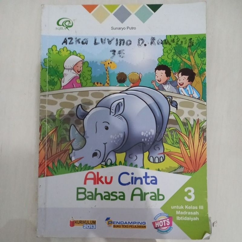 Buku Pelajaran Bahasa Arab kelas 3 SD Tiga serangkai