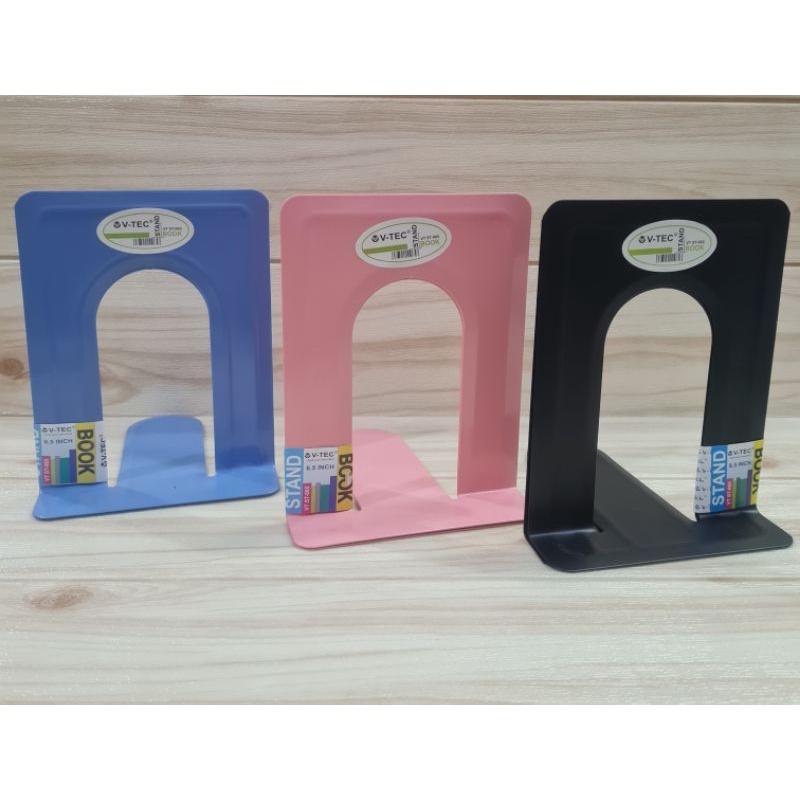 

[VT ST - 065] PENYANGGA BUKU BESI | BOOK STAND | BOOK END V-TEC - 2 pcs