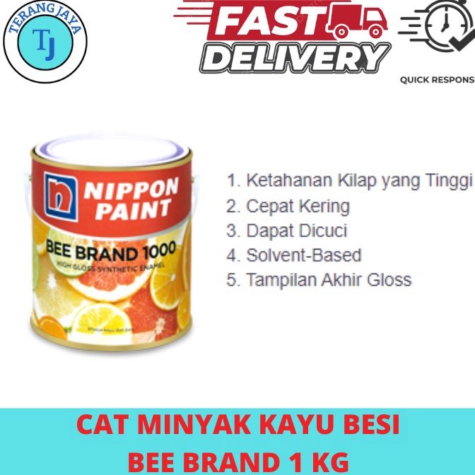 

Cat Minyak Kayu Besi Bee Brand 1 Nippon Paint u Y8X3