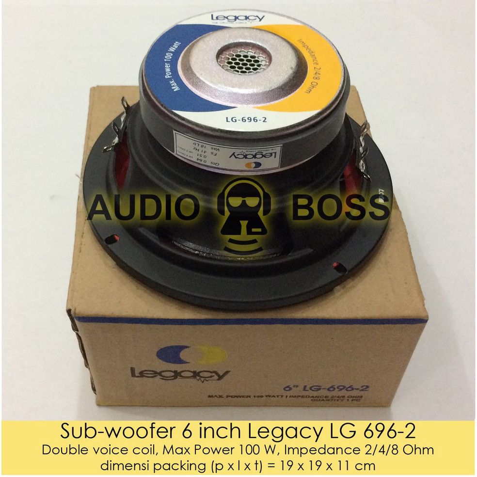 Speaker Subwoofer 6 inch Legacy LG 6962  Subwoofer 6 Legacy LG 6962 Legacy LG 696 kpj