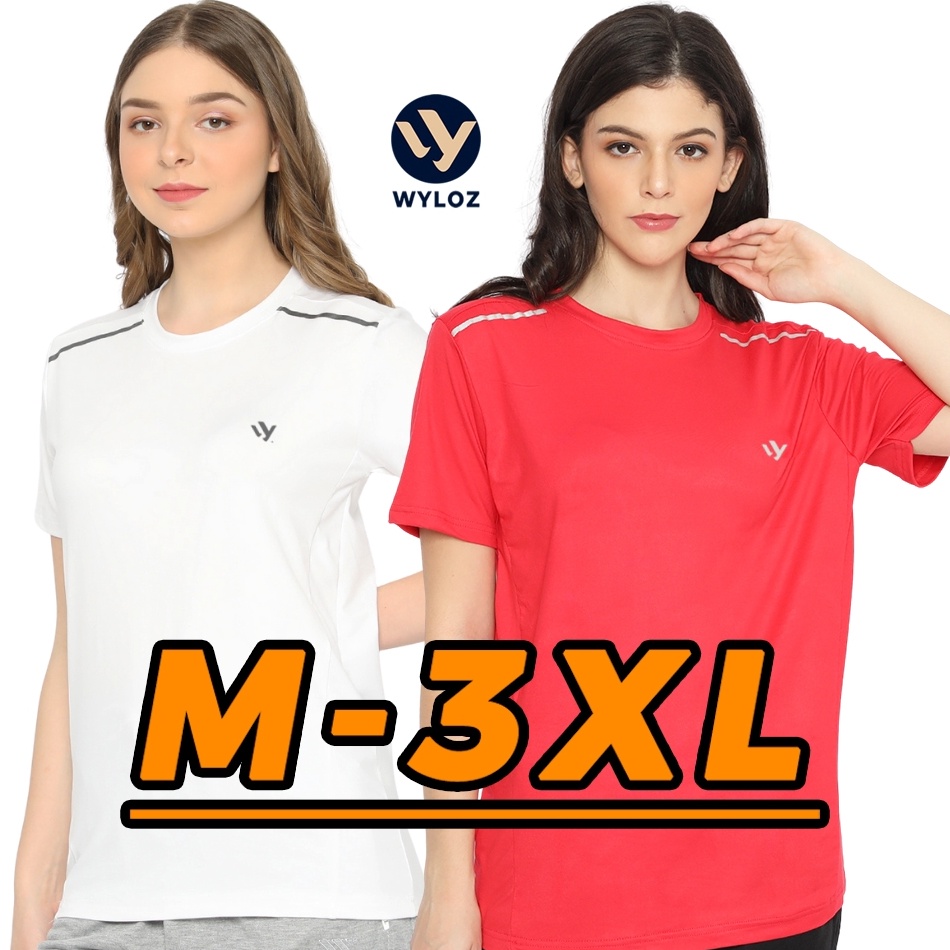 Baju Kaos Training Olahraga Jumbo Big Size Gym Fitness Lari Running Senam Yoga Sepeda Quick Dry Fit 