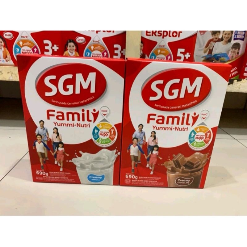 

SGM Yummy Nutri Creamy Coklat / Vanila 690 gr