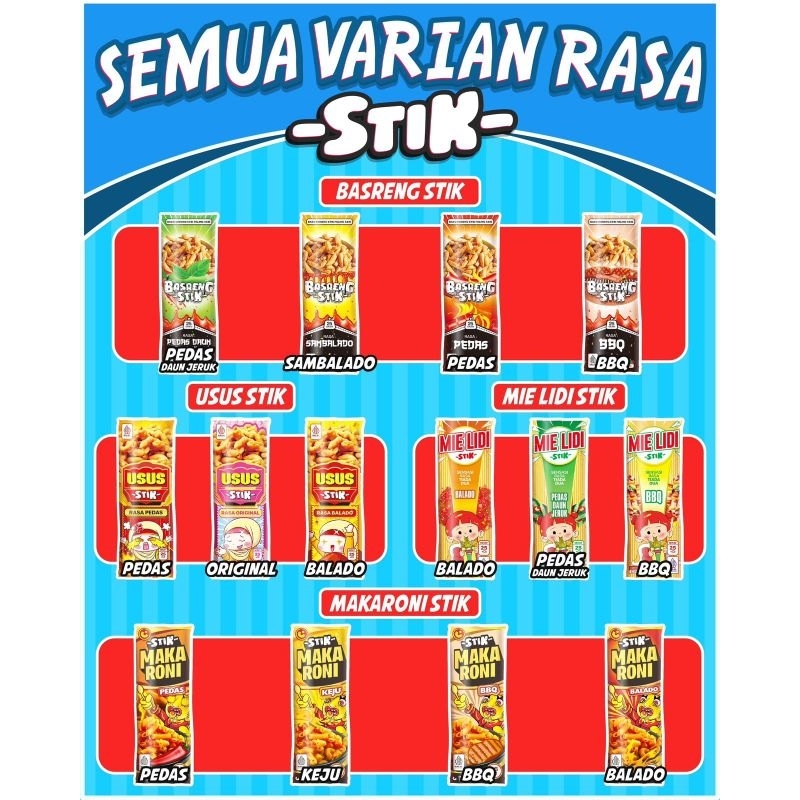 

BASRENG STIK SNACK VIRAL (BASRENG,USUS,MIE LIDI)