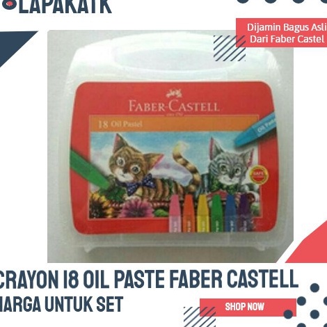 

PROMO CRAYON 18 WARNA OIL PASTEL FABER CASTELL e E8W9