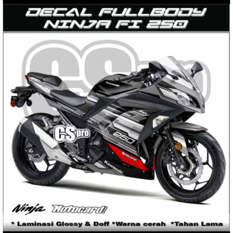 decal kawasaki ninja  fi 250/ninja fullbody/