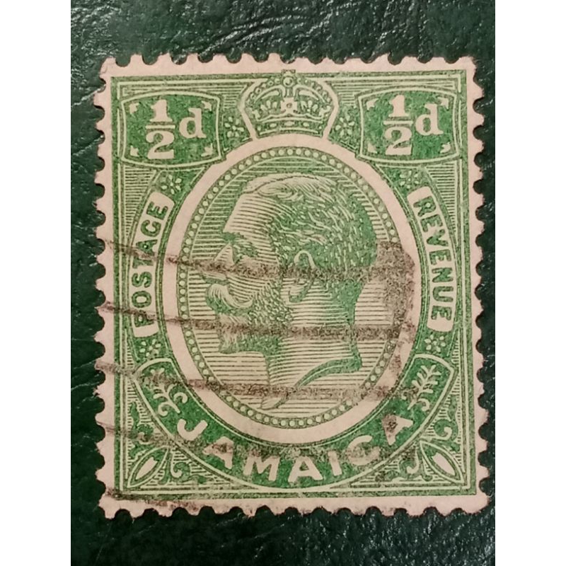

Prangko Jamaika 1/2 Penny King George V Tahun 1927 USED