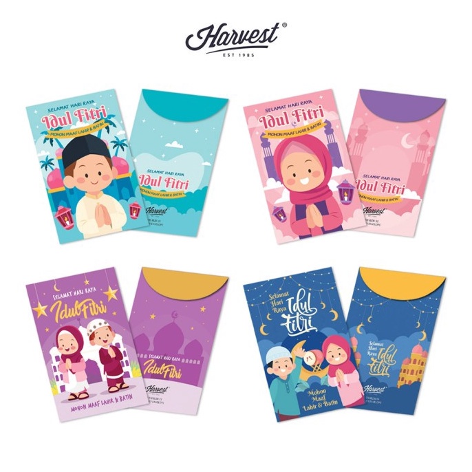 

WAH Amplop Lebaran Idul Fitri Harvest isi 6 Fitri Rizki