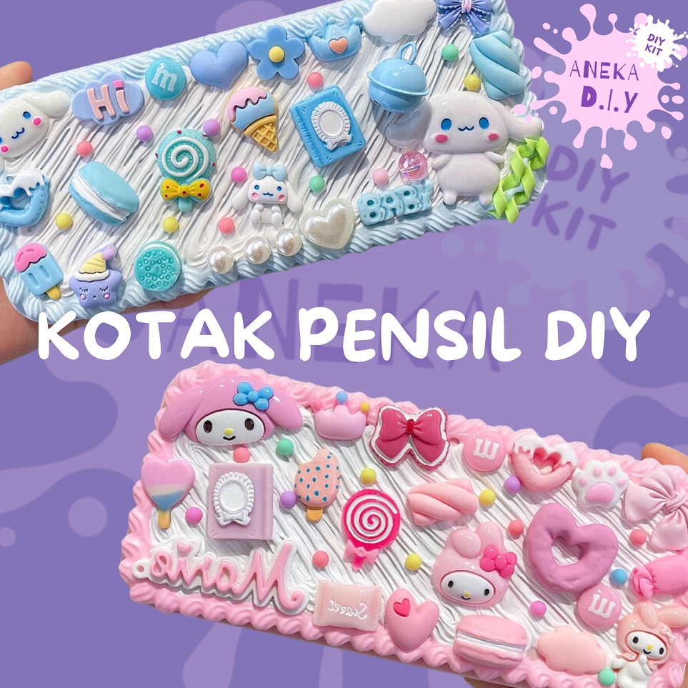 

Kit Kotak Pensil DIY DIY Deco Cream Kit DIY Pencilcase DIY Kotak Pensil Cream Glue Set Tempat Pensil Menghias DIY Kit Kotak Pensil Deco Cream Clay Pencil Box j C2L2