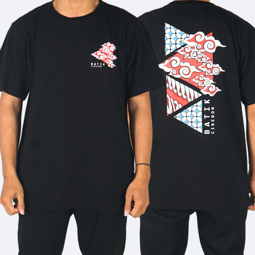 KODE X14U KIRIS Kaos Glow In The Dark Original TShirt Khas Cirebon Batik Mega Mendung Kombinasi TRG 