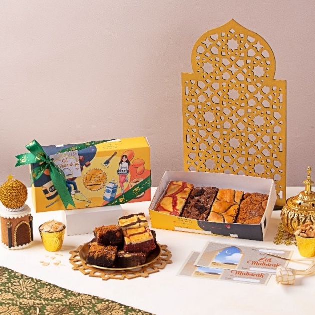 

SPONTAN Brownies Mix Premium Dark Chocolate Chan Patisserie Hampers Kue LebaranEid MubarakIdul Fitri Size 2x1cm