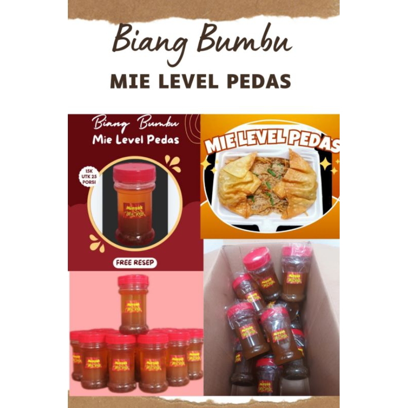 

Biang Bumbu Mie Level Pedas utk 25 porsi (Free Resep).