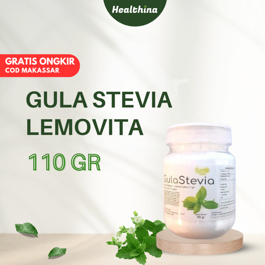 

Gula Stevia Lemovita 110gr/Pemanis alami/(COD MAKASSAR)