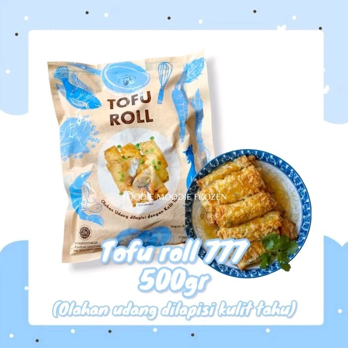

Tofu roll 777 brand 500gr/olahan udang dilapisi kulit tahu isi 25pcs