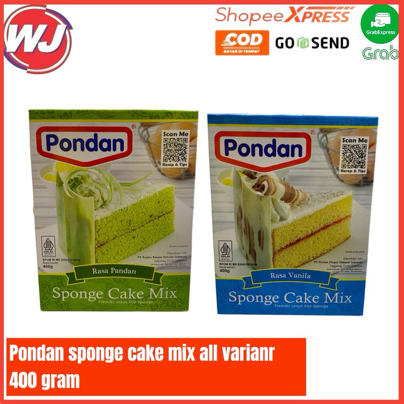 

PONDAN SPONGE CAKE MIX 400 GRAM ALL VARIANT