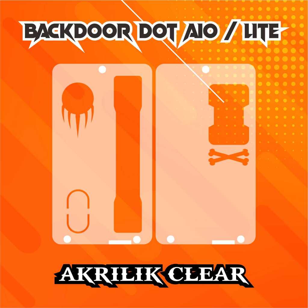 ZHAFF Custom Akrilik Backdoor Dotaio V2 / V2 Lite
