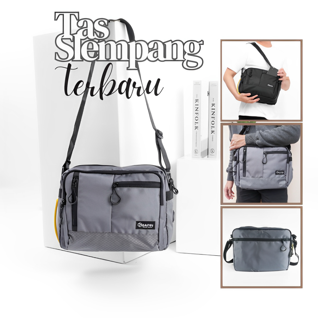 BAPIN Tas Selempang Pria – Tas Laptop Pria Original Multifungsi | by DEGOM