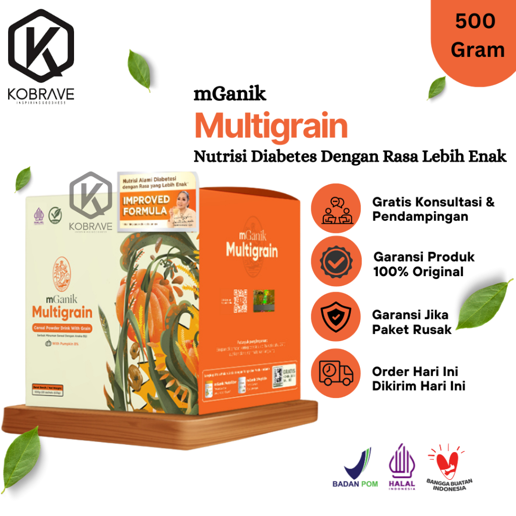 

mGanik Multigrain With Labu Kuning Superfood Daun Kelor Supleman Makanan Sehat Rendah Kalori