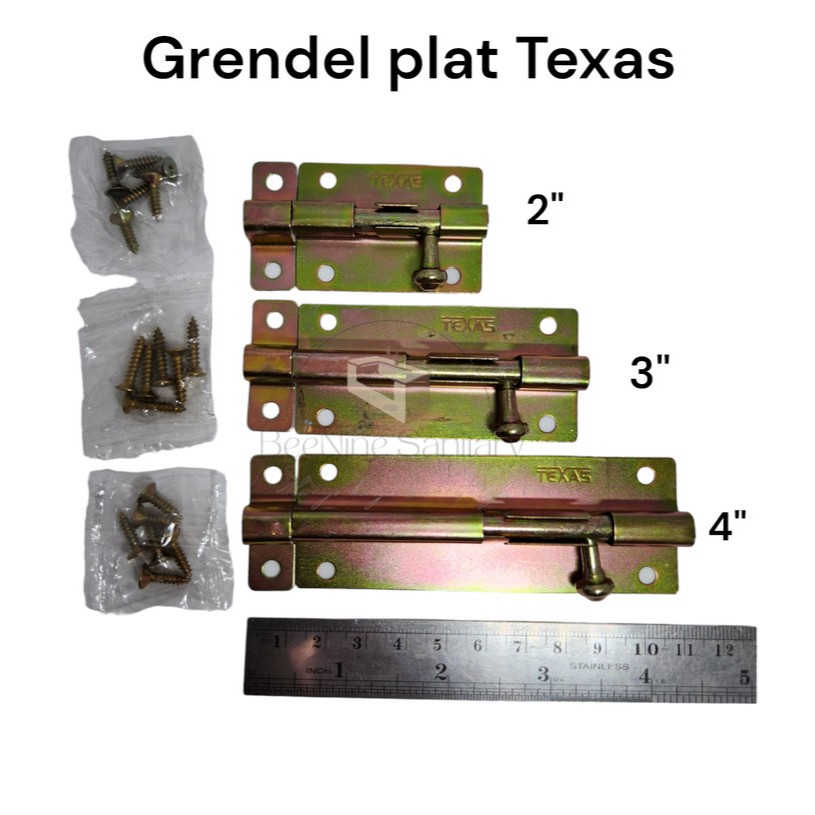 Grendel TEXAS / Selot Pintu dan Jendela / Grendel Plat
