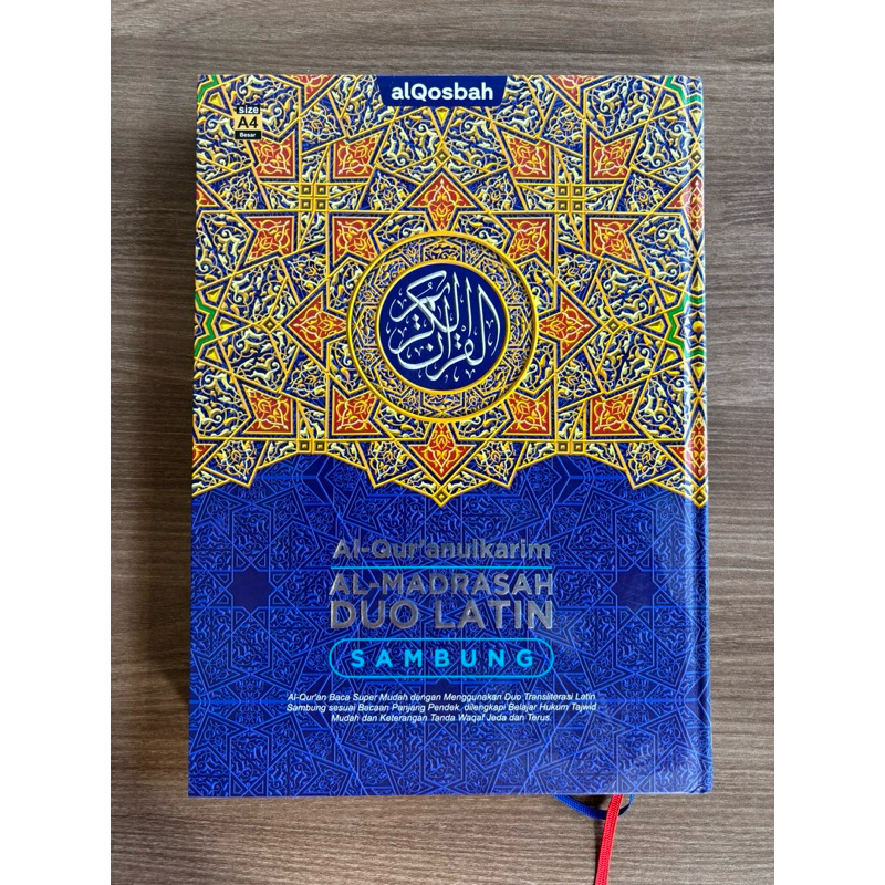 Al Quran Al Madrasah Duo Latin Sambung Ukuran A4 Al Qoshbah