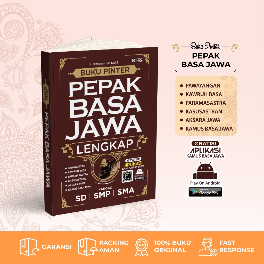 Buku Bahasa Jawa SD, SMP, SMA Pinter Pepak Basa Jawa Lengkap
