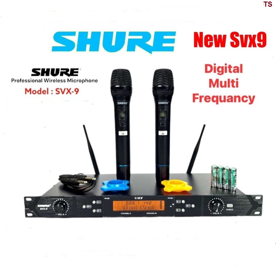 MIC WIRELESS SHURE SVX9 SVX 9 HANDHELD MICROPHONE