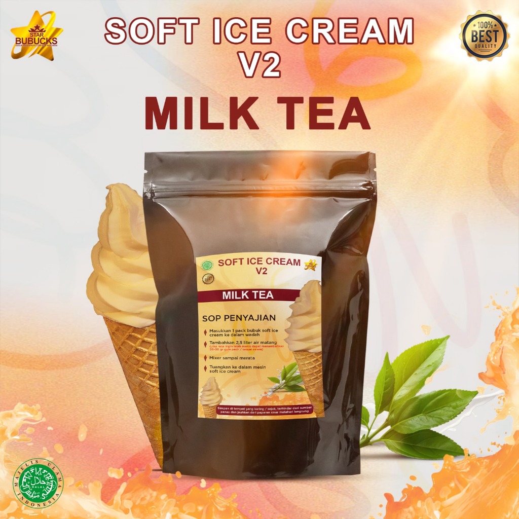 

Star Bubucks Bubuk Ice cream Rasa Milk Tea Premium ( 1 Kg )