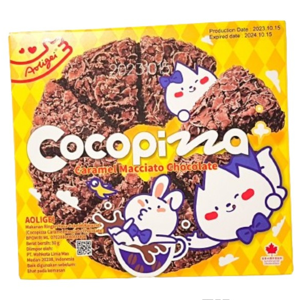 

Aoligei Cocopizza Caramel Macchiato / Makanan Ringan Cokelat 50 Gr