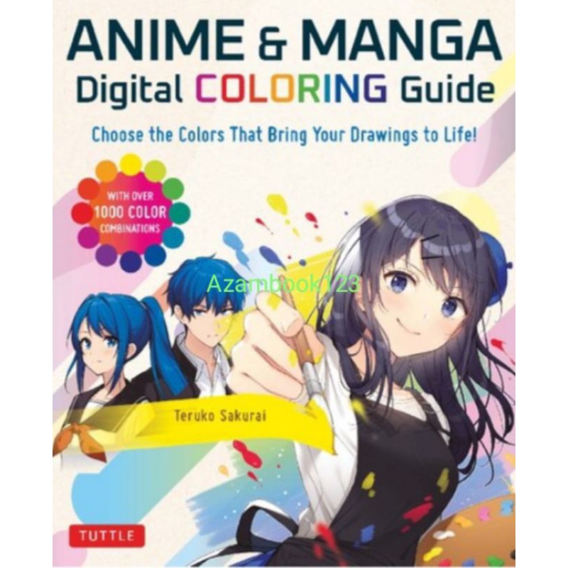 Buku Anime & Manga Digital Coloring Guide