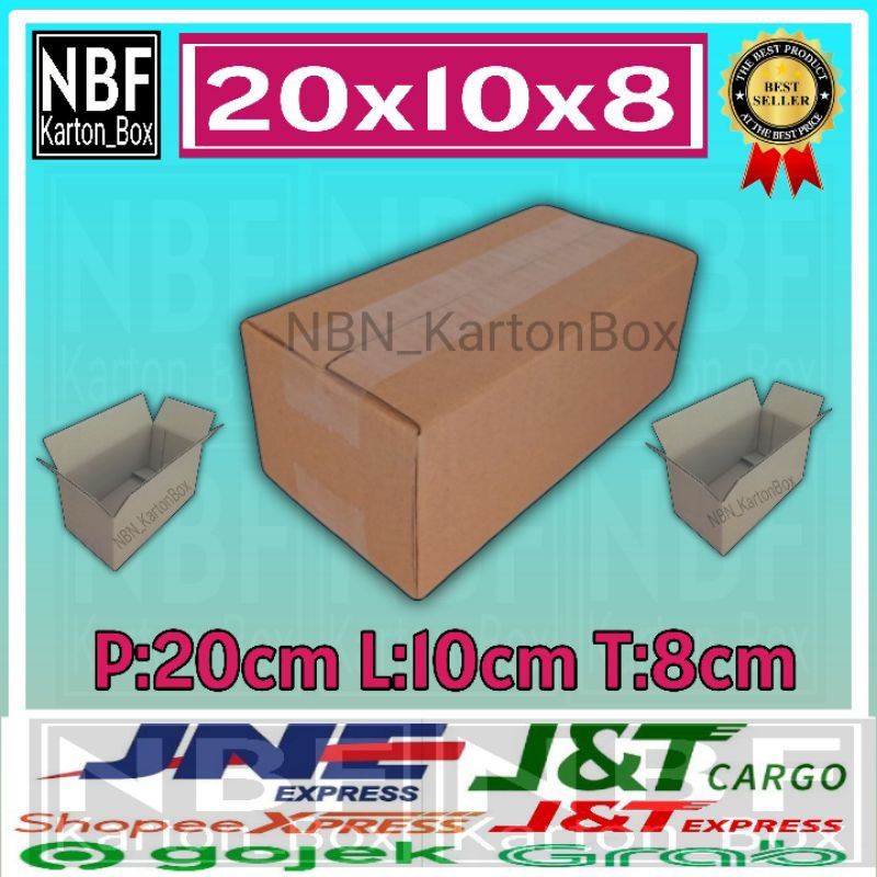

KartonBox 20x10x8 cm,Kardus Packing Serbaguna,Pembungkus Paket dll