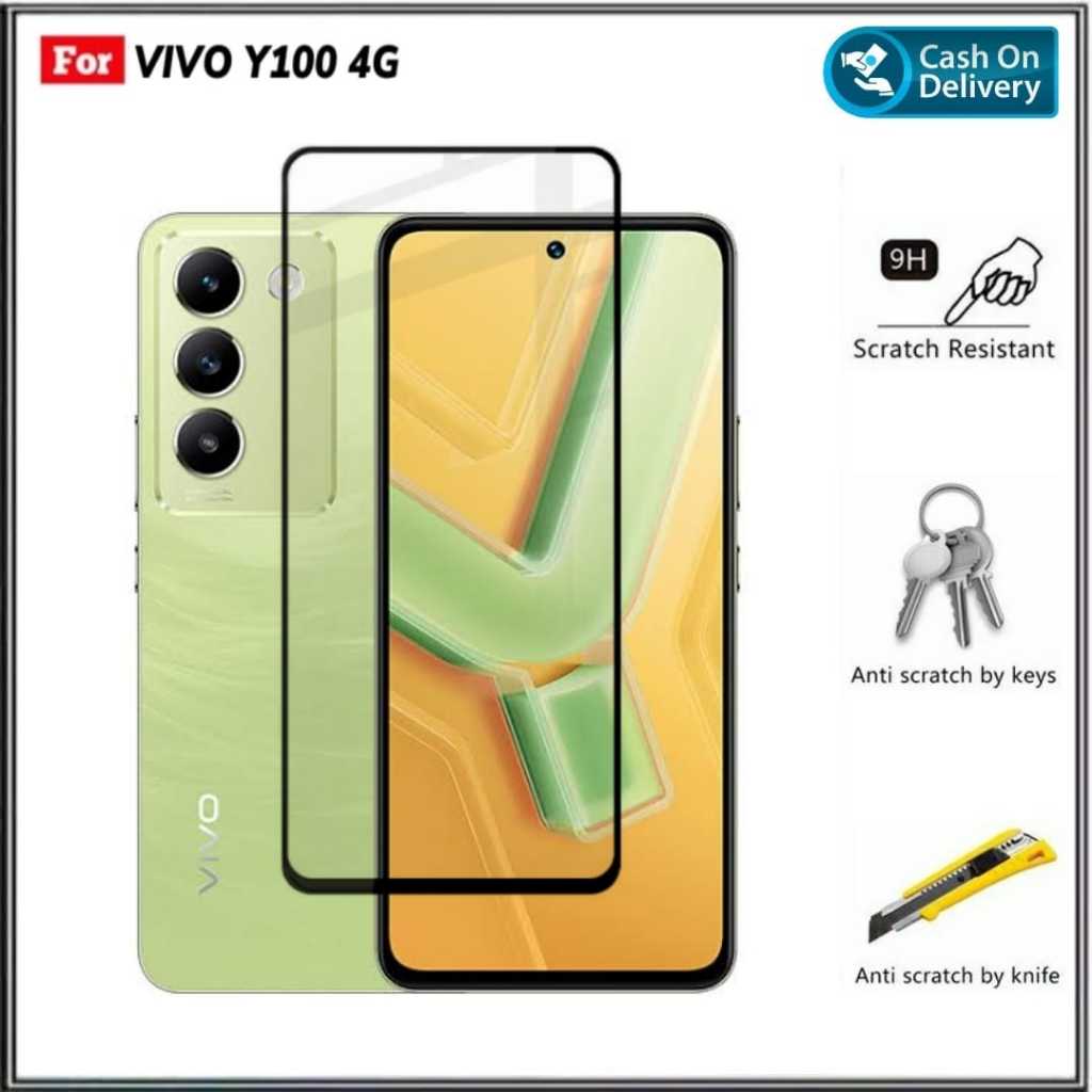 Tempered Glass Vivo Y100 4G/5G Y20 Y20i Y20S Y20S 2020 Anti Gores Kaca