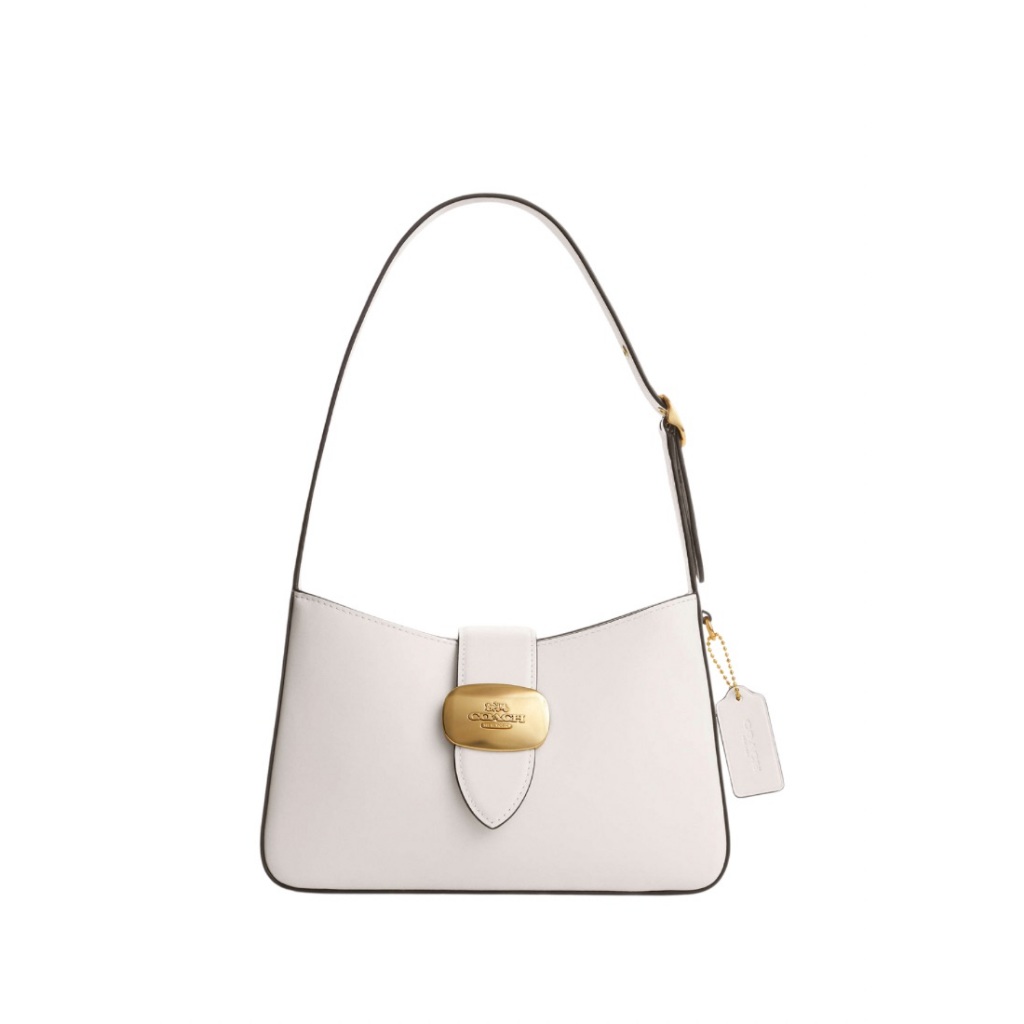 COACH Eliza Shoulder Bag Gold Chalk