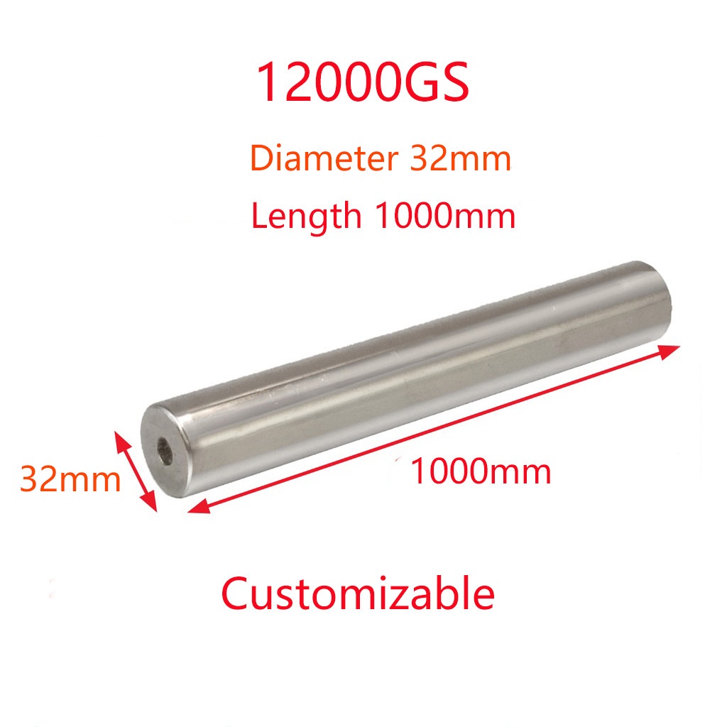 12000GS 32mm x1000mm Magnet Separator Neodymium Magnetic Rod Magnet Bar