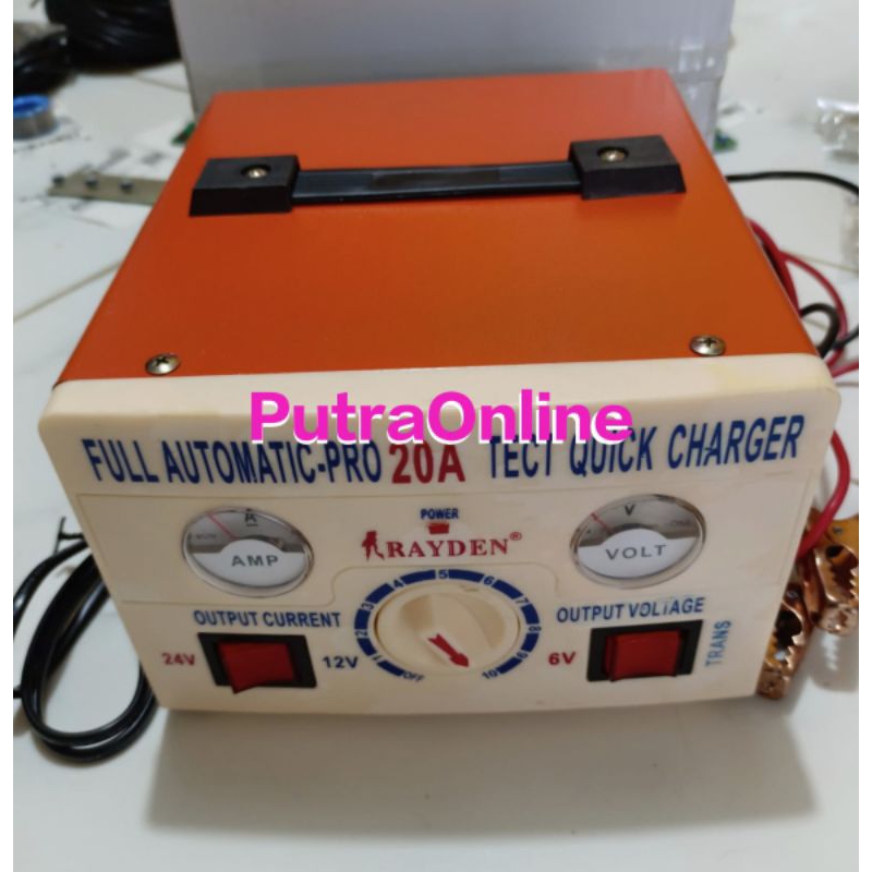 Charger Aki Mobil 20A Quick Charger Original