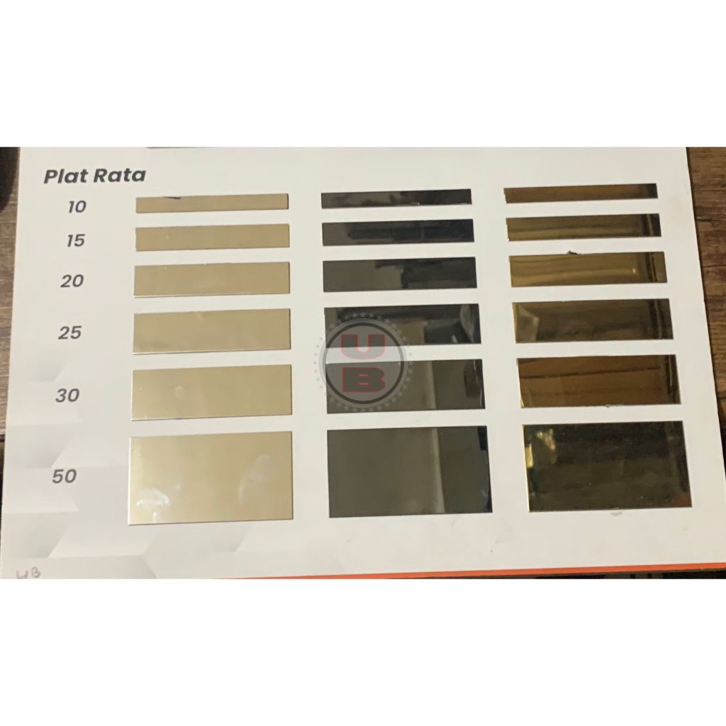 HUBEN PLAT MIRROR SILVER GOLD BLACK CETAKAN DINDING/WALL MOULDING MEWAH