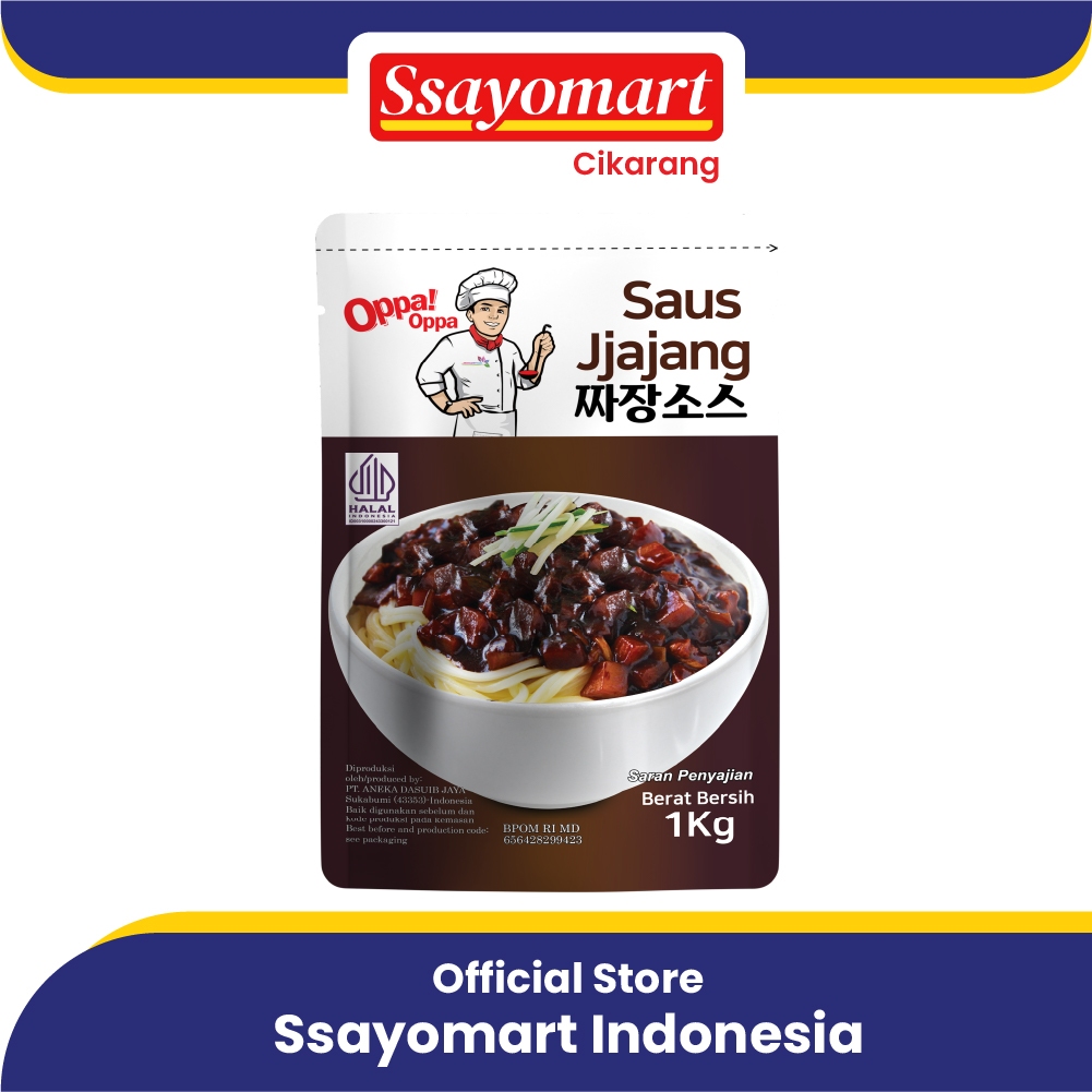 Saus Jjajang Halal Pasta Kedelai Hitam 1Kg Saus jajangmyeon OppaOppa