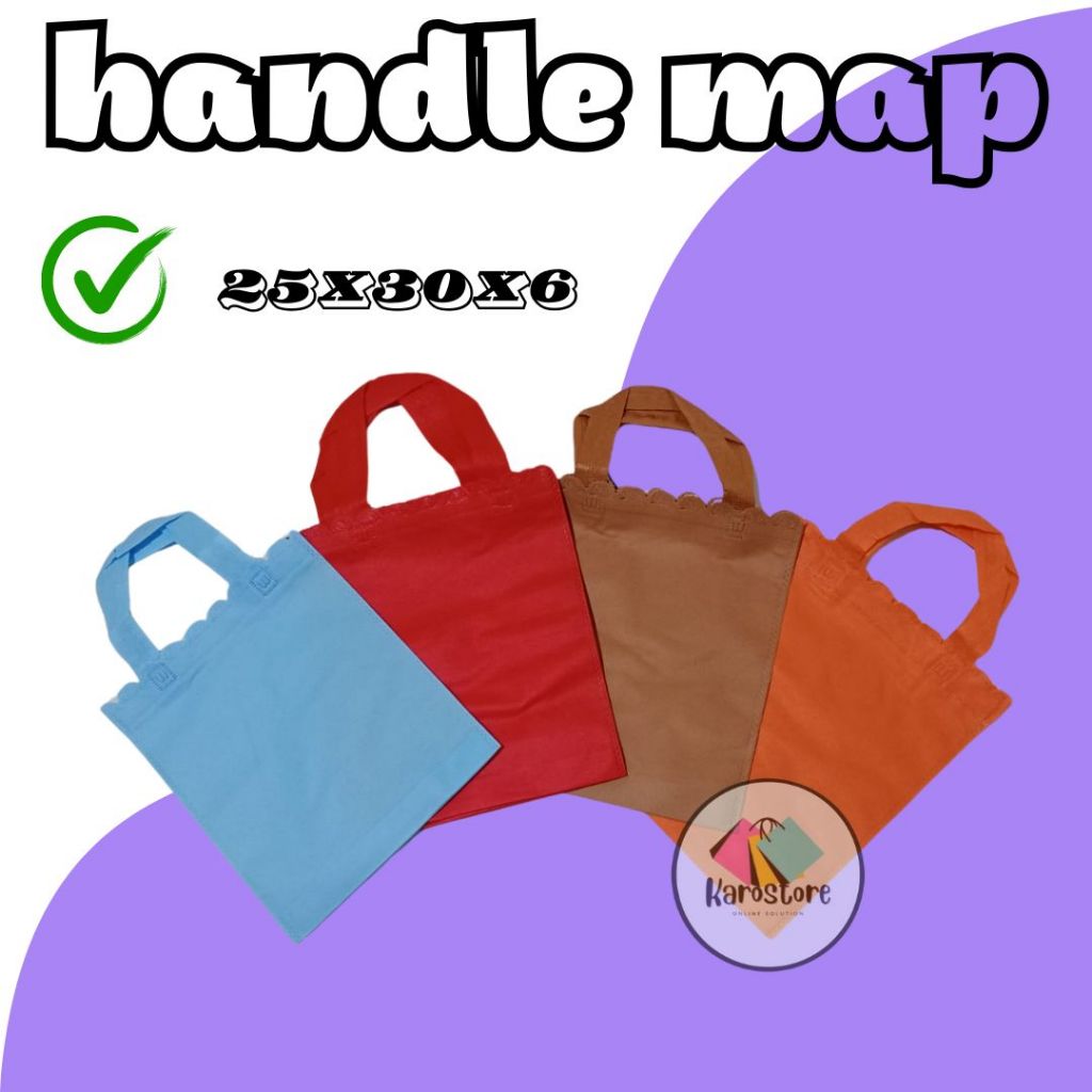 

tas sovenir tas handle map 25x30x6 isi 12pcs tas kado tas kemasan tas goodiebag