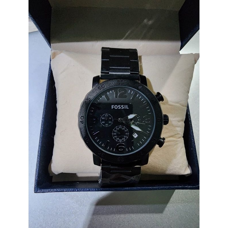 Promo Jam Tangan Pria Rantai Fossil Premium Tanggal Aktif Free Box