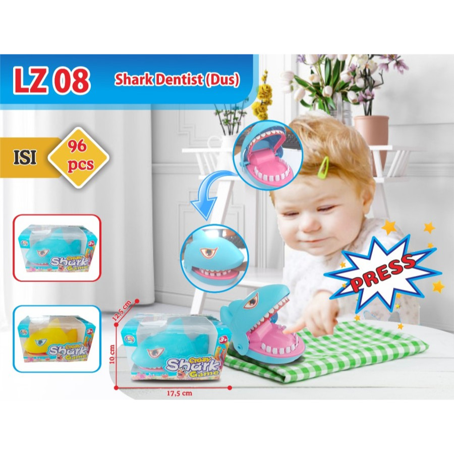 Happy Toys - MAINAN ANAK HIU GIGIT SHARK GAME DUS / MAINAN PRANK GIGIT JARI HIU / MAINAN ANAK LAKI L