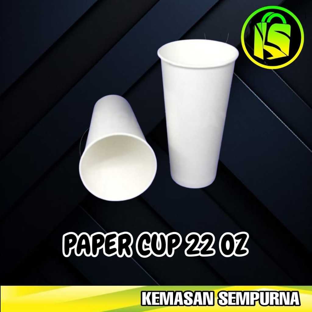 isi 25 pcs Gelas Kertas 22 oz Paper cup 22oz papercup 22 oz
