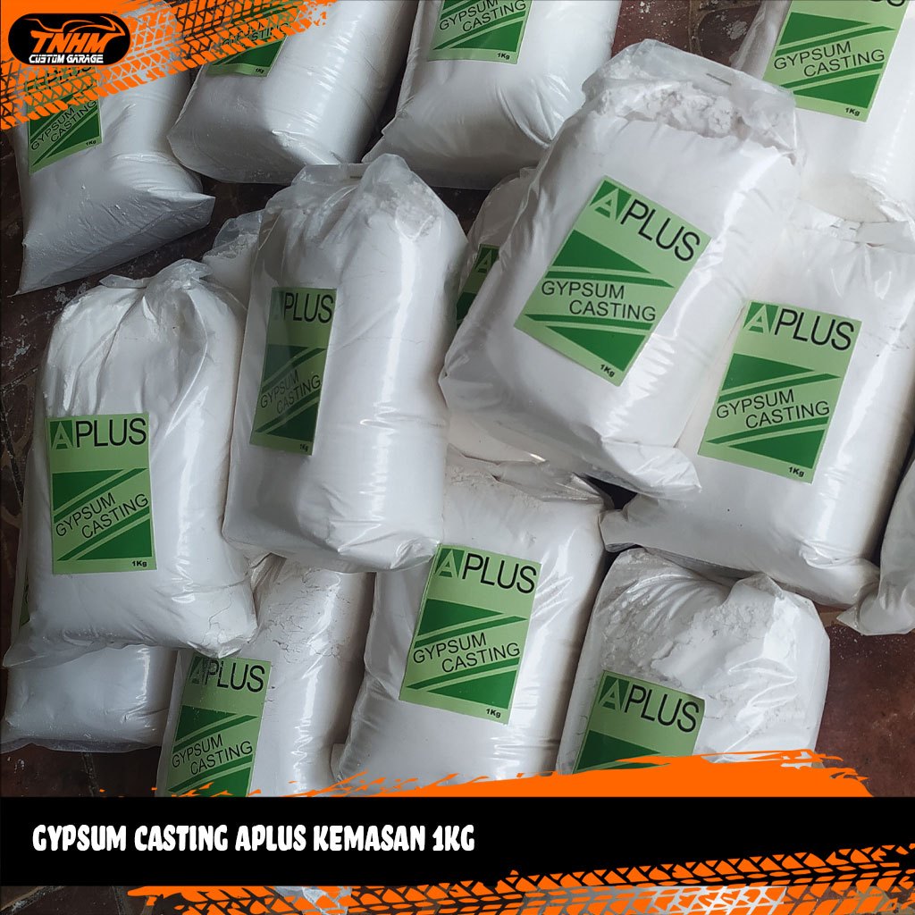 Gypsum APlus Casting - Semen Gypsum A plus Gipsum - Cetak List Plafon Kemasan Repack 1kg