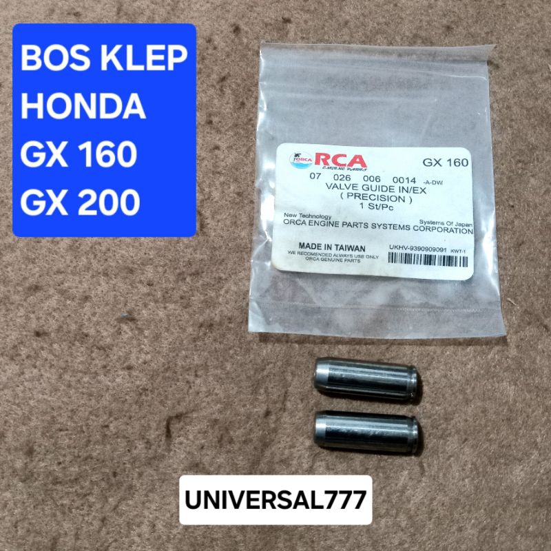 GX160 GX200 Valve Guide HONDA GX 160 200 Bos Klep Genset Generator alkon Water Pump cuci stimGX-160 