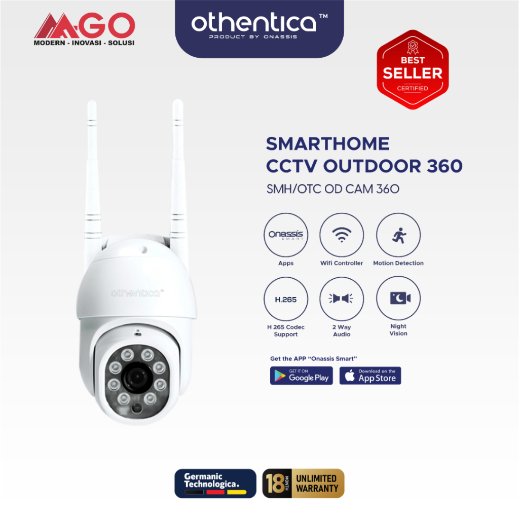 Onassis / Othentica Smart Camera CCTV / CCTV Smartphone / CCTV 360 / Kamera Pintar